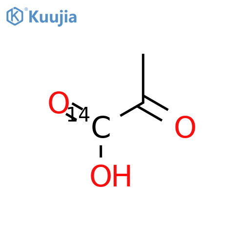 Propanoic-1-14C acid,2-oxo- structure