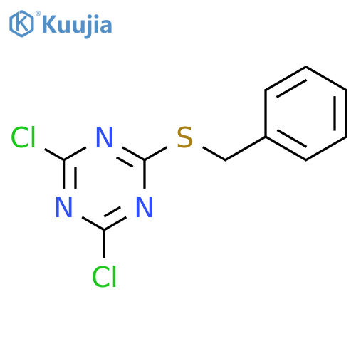 1,3,5-Triazine,2,4-dichloro-6-[(phenylmethyl)thio]- structure