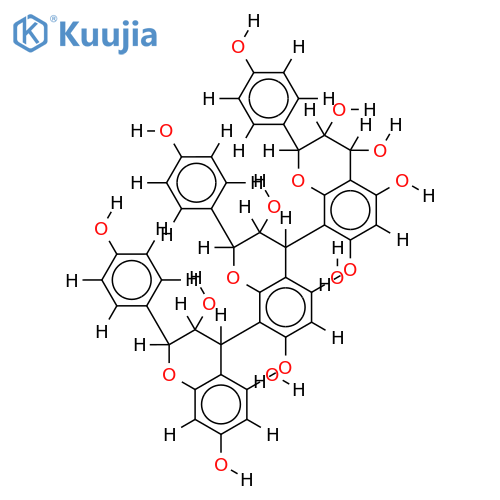 8--4--3,5,7,4'-tetrahydroxy-flavan structure