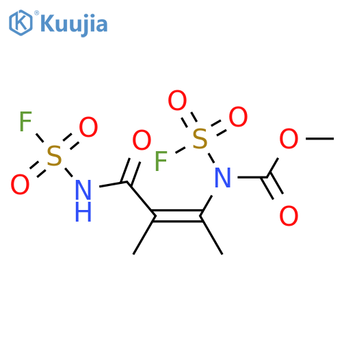 Carbamic acid, (fluorosulfonyl)[2-[(fluorosulfonyl)carbamoyl]-1-methylpropenyl]-, methyl ester (8CI) structure