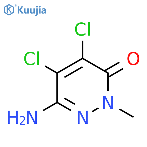 6-amino-4,5-dichloro-2-methyl-2,3-dihydropyridazin-3-one structure