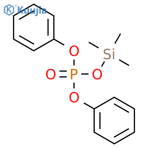 Phosphoric acid, diphenyl trimethylsilyl ester structure