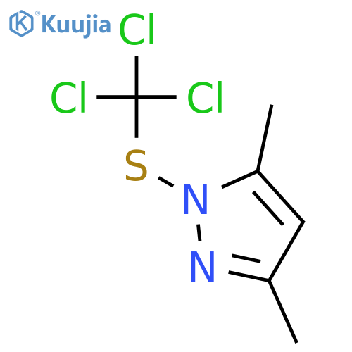 1H-Pyrazole,3,5-dimethyl-1-[(trichloromethyl)thio]- structure