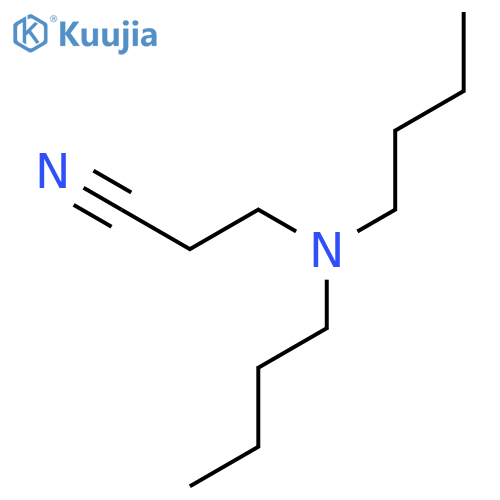 b-Di-N-Butylaminopropionitrile structure