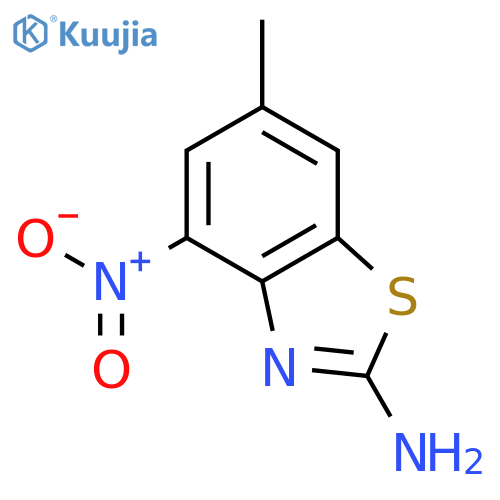 6-methyl-4-nitro-1,3-benzothiazol-2-amine structure