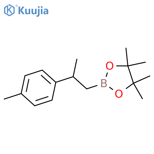 1,3,2-Dioxaborolane, 4,4,5,5-tetramethyl-2-[(2S)-2-(4-methylphenyl)propyl]- structure