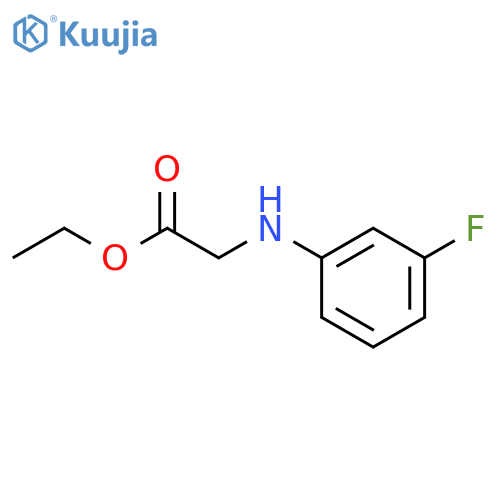 Ethyl 2-(3-fluorophenyl)aminoacetate structure