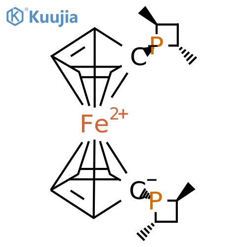 Ferrocene, 1,1'-bis[(2S,4S)-2,4-dimethyl-1-phosphetanyl]- (9CI) structure