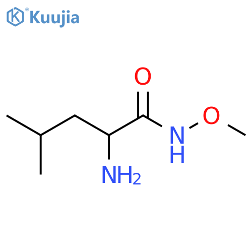 Valeramide, 2-amino-N-methoxy-4-methyl- (8CI) structure