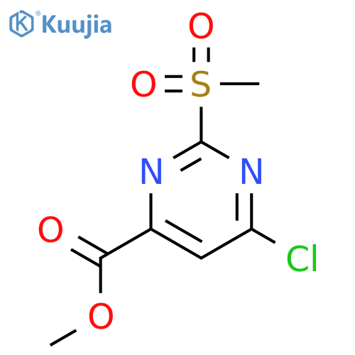 Methyl 6-chloro-2-(methylsulfonyl)pyrimidine-4-carboxylate structure