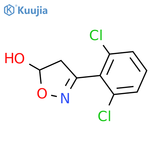 5-Isoxazolol, 3-(2,6-dichlorophenyl)-4,5-dihydro- structure