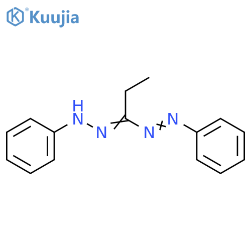 Diazene, phenyl[1-(phenylhydrazono)propyl]- structure