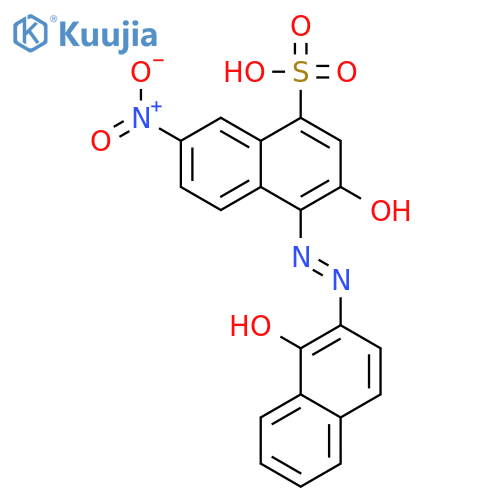 1-Naphthalenesulfonicacid, 3-hydroxy-4-[2-(1-hydroxy-2-naphthalenyl)diazenyl]-7-nitro- structure