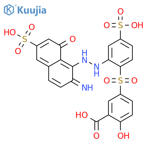 Benzoic acid,5-[[2-[2-(2-amino-8-hydroxy-6-sulfo-1-naphthalenyl)diazenyl]-4-sulfophenyl]sulfonyl]-2-hydroxy- structure