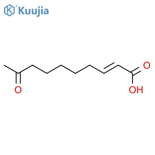 2-Decenoic acid, 9-oxo- structure
