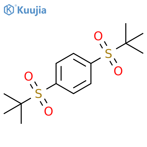 Benzene, 1,4-bis[(1,1-dimethylethyl)sulfonyl]- structure
