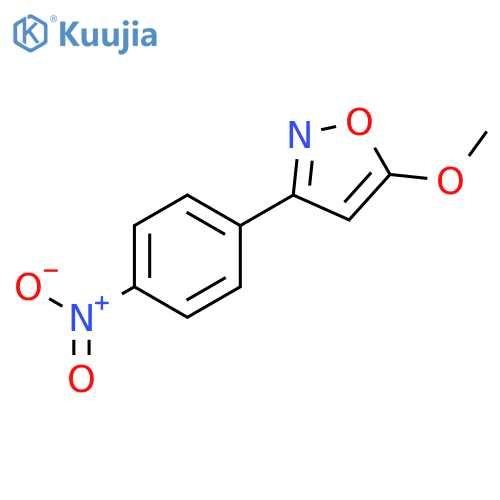 Isoxazole, 5-methoxy-3-(4-nitrophenyl)- structure