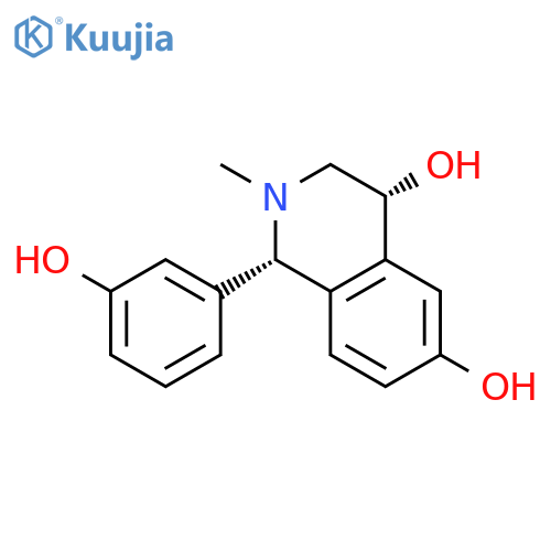 (1S,4R)-1,2,3,4-Tetrahydro-4,6-dihydroxy-1-(3-hydroxyphenyl)-2-methylisoquinoline structure