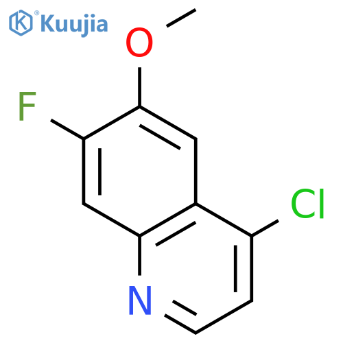 4-chloro-7-fluoro-6-methoxyquinoline structure