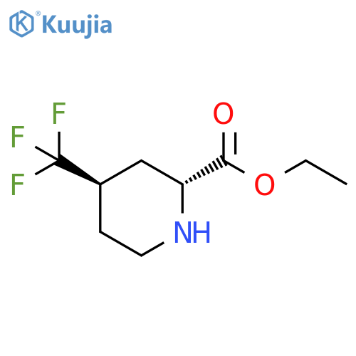 trans-4-Trifluoromethyl-piperidine-2-carboxylic acid ethyl ester structure