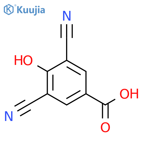 3,5-Dicyano-4-hydroxy-benzoic acid structure