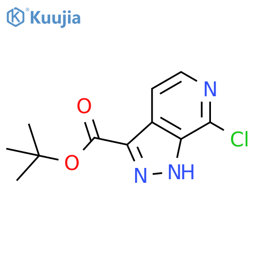 7-Chloro-1H-pyrazolo[3,4-c]pyridine-3-carboxylic acid tert-butyl ester structure