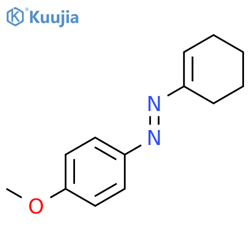 Benzene, 1-(1-cyclohexen-1-ylazo)-4-methoxy- structure