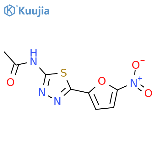 Acetamide,N-[5-(5-nitro-2-furanyl)-1,3,4-thiadiazol-2-yl]- structure