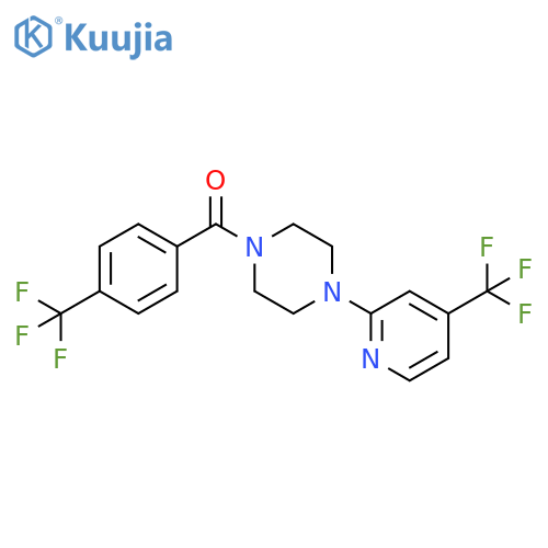 PIPERAZINE, 1-[4-(TRIFLUOROMETHYL)BENZOYL]-4-[4-(TRIFLUOROMETHYL)-2-PYRIDINYL]- structure