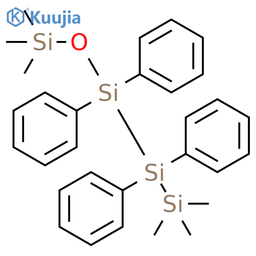 Disiloxane,1,1,1-trimethyl-3,3-diphenyl-3-(2,2,2-trimethyl-1,1-diphenyldisilanyl)- structure