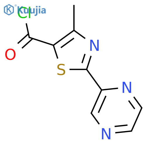 4-METHYL-2-(2-PYRAZINYL)-1-THIAZOLE-5-CARBONYL CHLORIDE structure