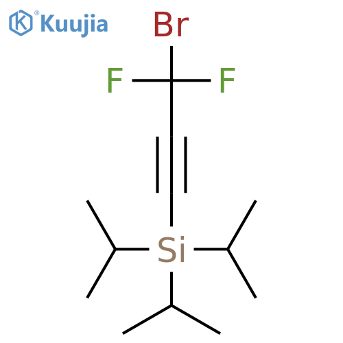 Silane, (3-bromo-3,3-difluoro-1-propynyl)tris(1-methylethyl)- structure