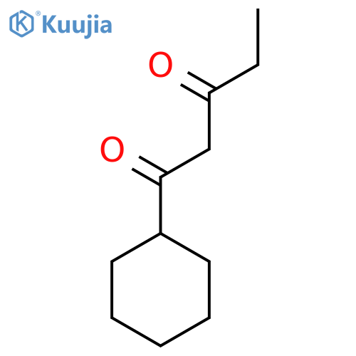 1-Cyclohexylpentane-1,3-dione structure