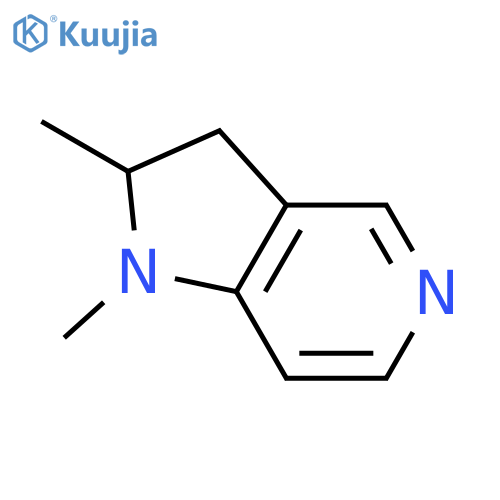 2,3-dihydro-1,2-dimethyl-1H-Pyrrolo[3,2-c]pyridine structure