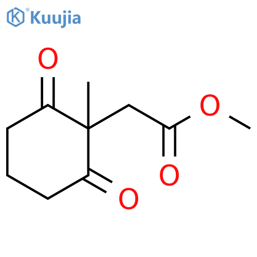 Cyclohexaneacetic acid, 1-methyl-2,6-dioxo-, methyl ester structure