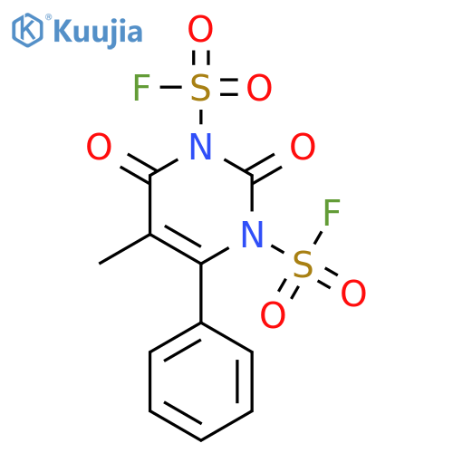 1,3(2H,4H)-Pyrimidinedisulfonyl difluoride, 5-methyl-2,4-dioxo-6-phenyl- structure