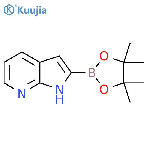 2-(4,4,5,5-tetramethyl-1,3,2-dioxaborolan-2-yl)-1H-pyrrolo[2,3-b]pyridine structure