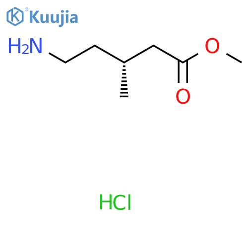 methyl (3R)-5-amino-3-methylpentanoate hydrochloride structure