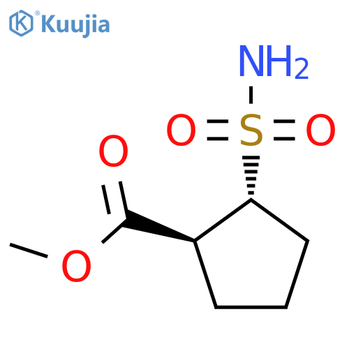 rac-methyl (1R,2S)-2-sulfamoylcyclopentane-1-carboxylate structure