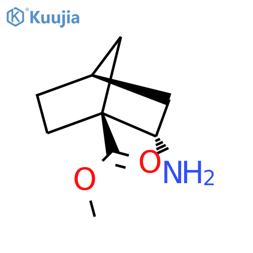 rac-methyl (1R,2R,4R)-2-aminobicyclo2.2.1heptane-1-carboxylate structure