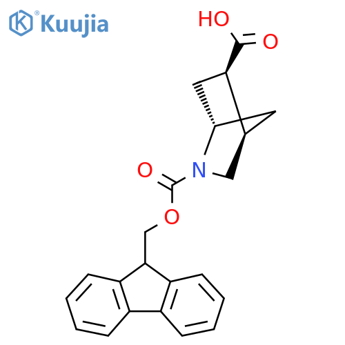 (1S,4R,5R)-2-{(9H-fluoren-9-yl)methoxycarbonyl}-2-azabicyclo2.2.1heptane-5-carboxylic acid structure
