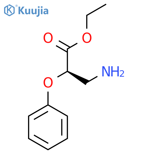 ethyl (2R)-3-amino-2-phenoxypropanoate structure
