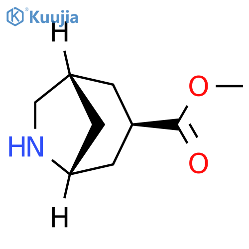 rac-methyl (1R,3R,5R)-6-azabicyclo3.2.1octane-3-carboxylate structure
