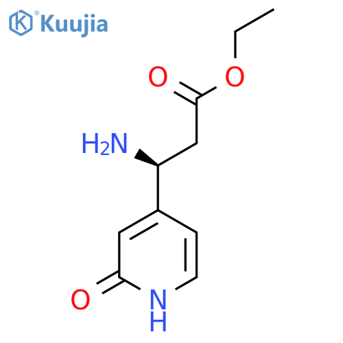 ethyl (3S)-3-amino-3-(2-hydroxypyridin-4-yl)propanoate structure