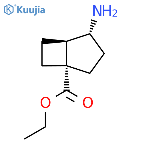rac-ethyl (1R,4S,5S)-4-aminobicyclo3.2.0heptane-1-carboxylate structure