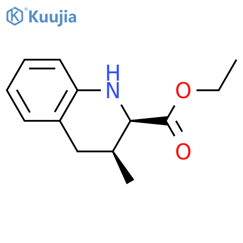 rac-ethyl (2R,3S)-3-methyl-1,2,3,4-tetrahydroquinoline-2-carboxylate structure