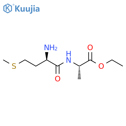 ethyl (2S)-2-(2R)-2-amino-4-(methylsulfanyl)butanamidopropanoate structure