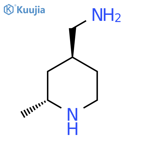 rac-1-(2R,4S)-2-methylpiperidin-4-ylmethanamine structure