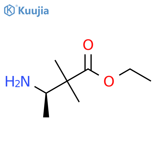 ethyl (3R)-3-amino-2,2-dimethylbutanoate structure