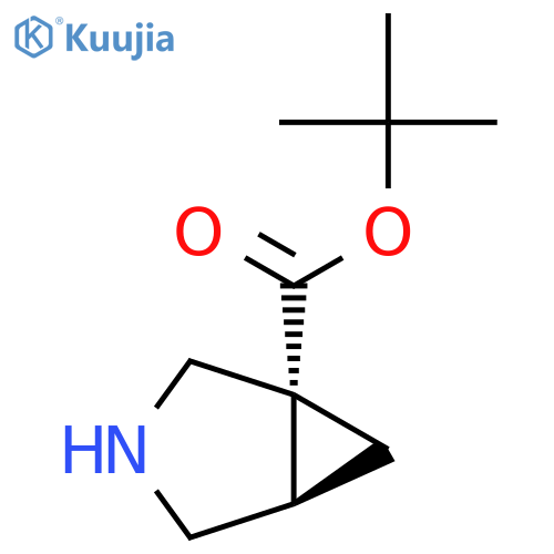 tert-butyl (1R,5R)-3-azabicyclo3.1.0hexane-1-carboxylate structure